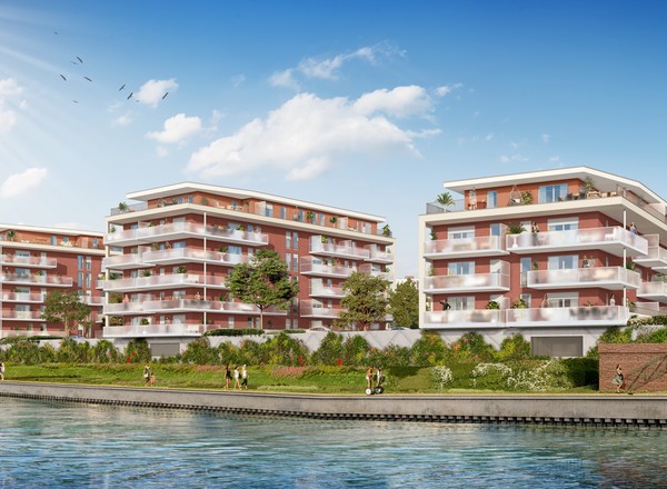Programme Immobilier Neuf à La Madeleine Bord de Deûle Bâtiment A