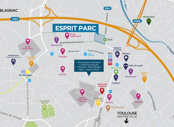 Résidence immobilière à Toulouse