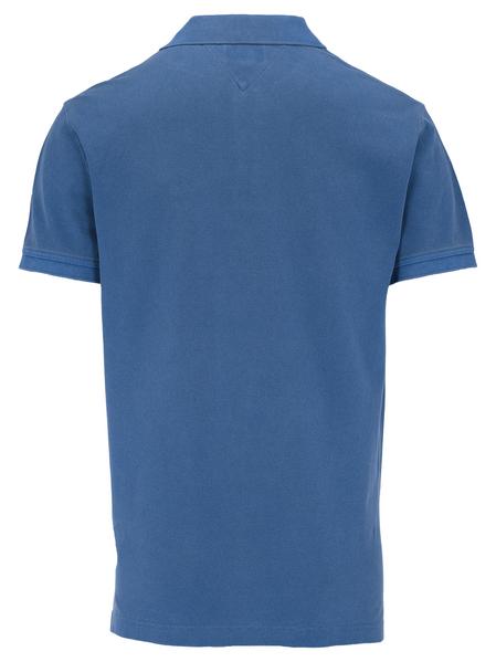 Poloshirt mit Garment-Dyeing