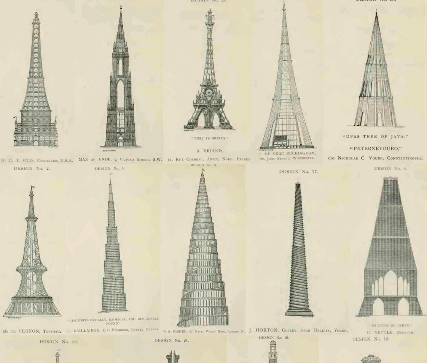 Görsel Eyfel Kulesi İçin Reddedilen Tasarımları mı Gösteriyor