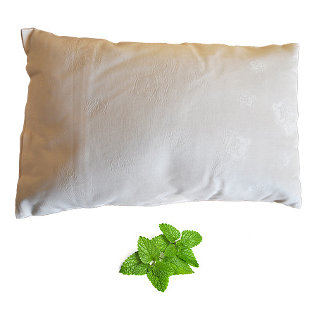 buckwheat husk pillow lemon balm