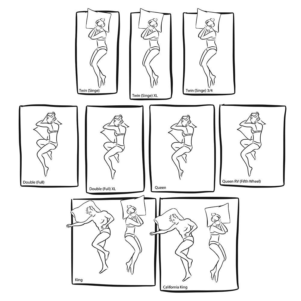 buckwheat hull mattress sizes