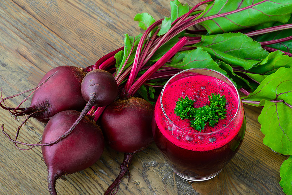 Fresh beetroot juice
