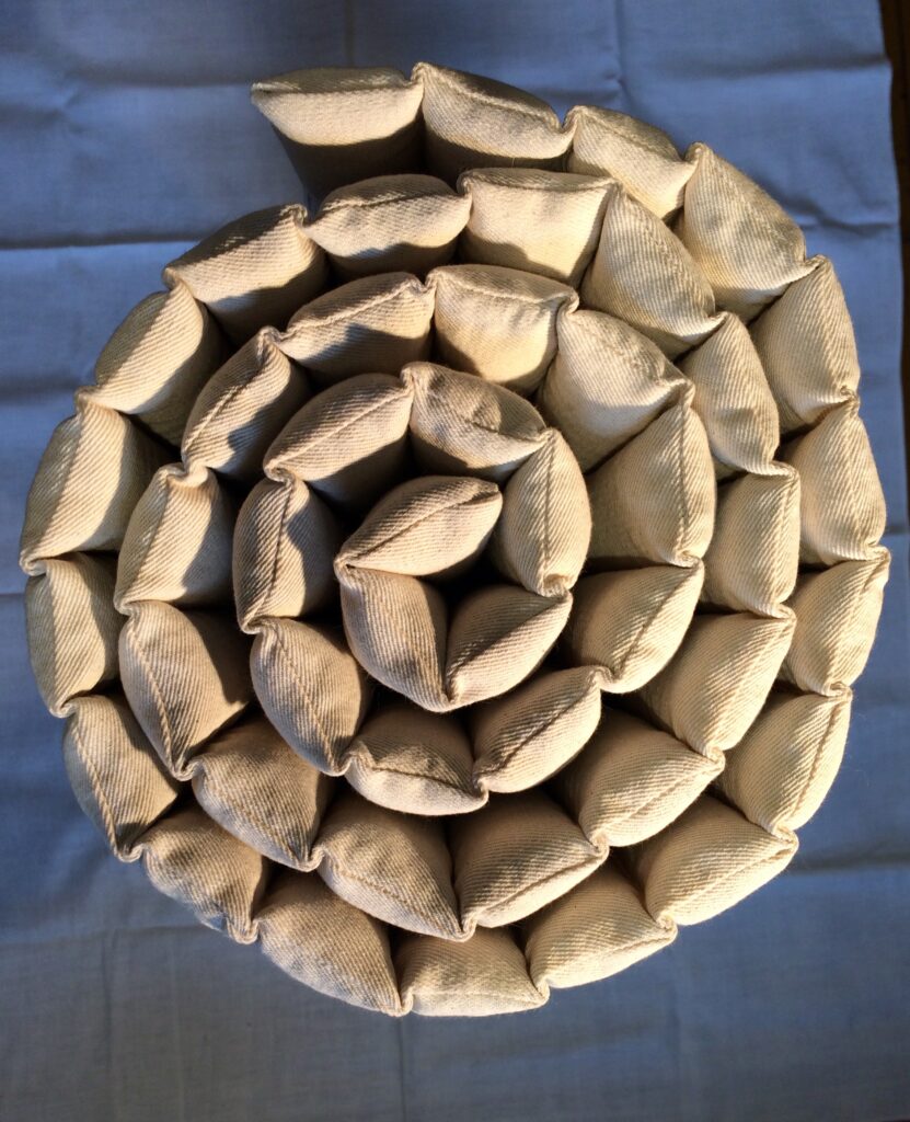 Rolled up mattress