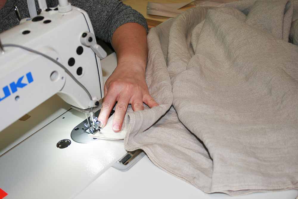 Handmade organic bed sheet