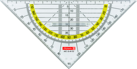 Geodreieck 16 cm Griff klar