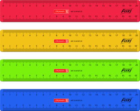 Lineal Flexi farbig sort. 20cm