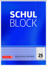Schulblock A4 Lin25 50Bl