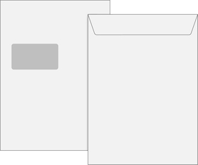 Versandtasche C4 weiss F. 25St.