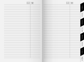 AnschriftenheftUni-planer 16seitig