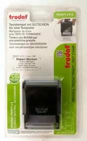Stempel Printy m.G. sw Trodat 4912 5-zeilig