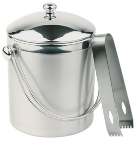 APS Eiseimer mit Zange Edelstahl 1 l