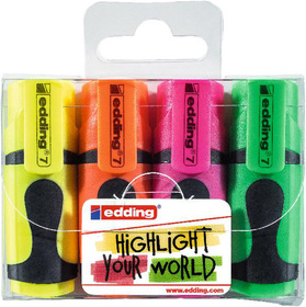 Textmarker 7 mini 4er Setsortiert