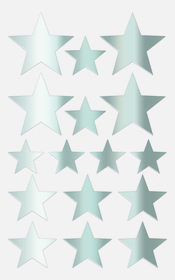 Sticker Sterne silber