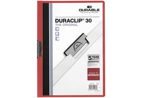 Klemm-Mappe DURACLIP® Original 30, Hartfolie, bis 30 Blatt, transparen