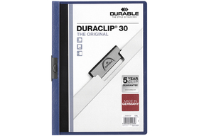 Klemm-Mappe DURACLIP® Original 30, Hartfolie, bis 30 Blatt, transparen