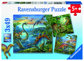 Puzzle 3 x 49 Teile  Faszination Dinosaurier  von Ravensburger