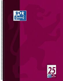 Oxford Collegeblock A4+ 80 Bl. 90g liniert, weißer Rand rechts, 4fach