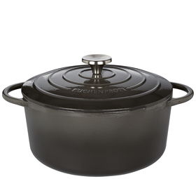 Bratentopf rund, 26 cm pearl grey