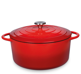 Bratentopf rund, 26 cm classic red