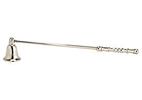 Kerzenlöscher aus Metall Silber (B/H/T) 32x5x4cm Ø4cm