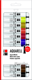 Aquarellfarbe 12er Set mehrfarbig
