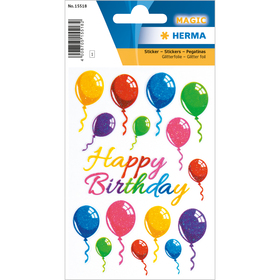 Sticker MAGIC Birthday Luftballons