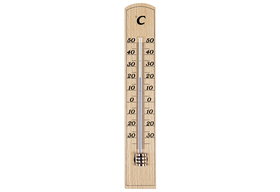 Zimmer-Thermometer Buche natur 20cm
