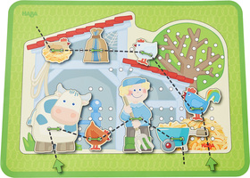 Fädelspiel Bauernhof