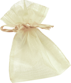 Organzasäckchen 10x8cm cremeOrga