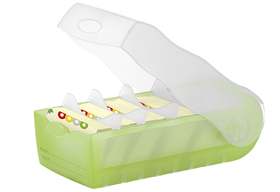 Karteibox CROCO DIN A8 quer mit 5 Stützplatten und 100 Karten, tra...
