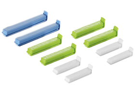 Beutelverschlussclip farbig sortiert 10er Pack