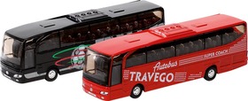 Reisebus MB Travego aus Spritzguss, 1:60, L= 18 cm