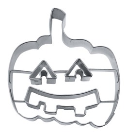 Kürbis mit Gesicht / Halloweenkürbis 6,5 cm