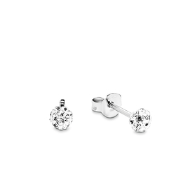 Amor Ohrstecker 925 Sterling Silber Damen mit Kristall