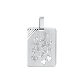Amor Motivanhänger 925 Sterling Silber Unisex Herz
