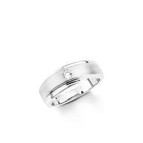 Amor Ring 925 Sterling Silber Damen mit Zirkonia synth.