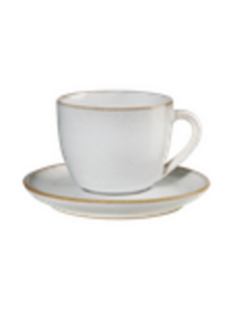 Cappuccinotasse mit Unterer, sand