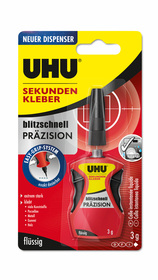 UHU SEKUNDENKLEBER blitzschnell PRÄZISION flüssig, Dispenser mit...