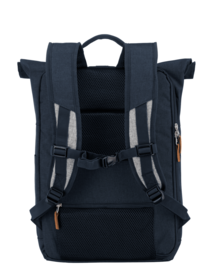 travelite BASICS Rollup Rucksack Marine/Grau