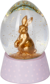 Glas-Glitzerkugel Frohe Ostern