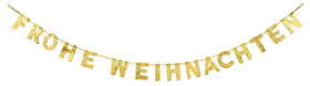 Glitzer-Girlande Frohe Weihnachten