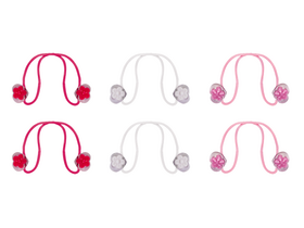 Zopfgummi Blume 2tlg 3Fb. (6)