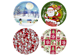 Weihnachtsteller Ø26cm sortiert