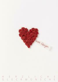 Plissee Wunschkarte Herz