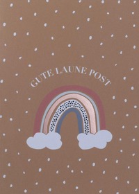 Grußpost Regenbogenkarte Gute Laune Post