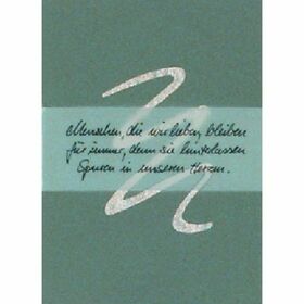 Trauer Karte Banderole