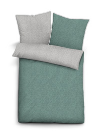 biberna Melange-Flanell Bettw?sche - 429/FICHTE