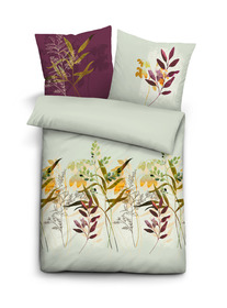 biberna Mako-Satin Bettw?sche - 426/PISTAZIENGR?N