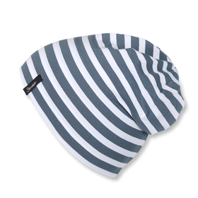 OCS Beanie Streifen - 537/graublau